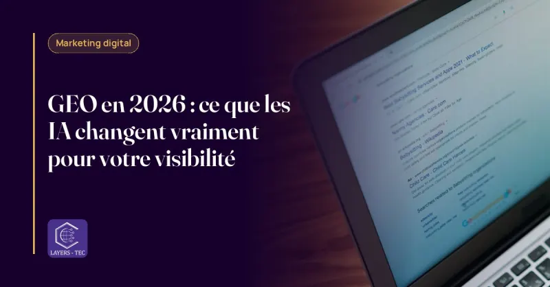 Écran affichant une réponse d'IA avec plusieurs sources citées en bas de page
